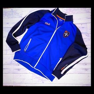 Blue polo sport zip up jacket